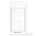 kwmobile Clear Case Compatible with Huawei Enjoy 7S / P Smart (2017) - Phone Case Soft TPU Cover - Don't Touch My Phone White/Transparent