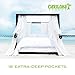 Cariloha Classic Bamboo Sheets 4 Piece Bed Sheet Set - Softest Bed Sheets and Pillow Cases - Lifetime Protection (Queen, Ivory)