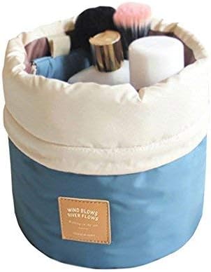 HEMIZA Zamkar Trades Bucket Barrel Shaped Cosmetic Makeup Travelling Case Pouch for Women (Multicolour)