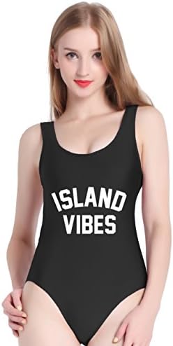 PINJIA Cute One Piece Swimsuit with High Waist and Low Back for Women Swimwear