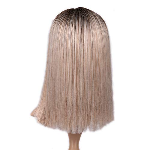 Lady Miranda 14 Inches Straight Hair Bob Wig Ombre Brown To