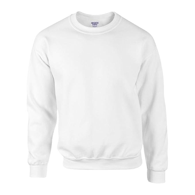 Gildan - DryBlend Crewneck Sweatshirt 'Set in Sweat' M,White