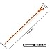 AUSAYE 5 Pack 25 Inch Sink Snake Drain Clog Remover Cleaner Drain Auger Hair Cather Shower Drain Cleaning Tool