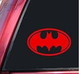 Batman Bat Symbol Vinyl Decal Sticker - Red