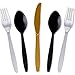 Plastic Silverware Set, Forks, Knives, Spoons (144 Pieces)