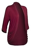Women's Open Front Drape Plus Size Shawl Cardigan with Pockets