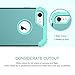 BENTOBEN Phone Case for iPhone 8/iPhone 7, 3 in 1 Shockproof Heavy Duty Rugged High Impact Resistant Hybrid Hard PC Soft Silicone Bumper Full Body Protective Case for iPhone 7/8, Light Teal