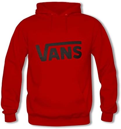 XZCDWF Mens Hoodies Vans classic logo Red Size L