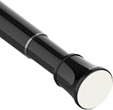 Venwemong Telescopic Spring Tension Rod 69-90 cm Black No Drilling