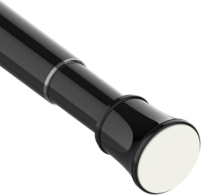 Venwemong Telescopic Spring Tension Rod 69-90 cm Black No Drilling