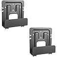 Mount Plus MP-06-02 2 Pack Cable Box Mount and Modem Mount for Wide Range of Media Players, Cable Boxes, Modems, DVD Players, Game Console Such As PS3, PS4, Xbox One S (2 Pack Wide)