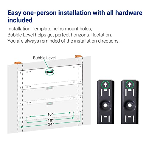 FLEXIMOUNTS 3Tier 1x4ft Garage Storage Wall Shelving 12inchby48