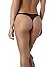 PACT Women's Everyday Thong 2-Pack, Black, Small