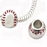 Add A Link Of Charm Baseball Pandora Style Bead