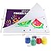 glokers Finger Pad and 6 Non-Toxic Washable Crayola Premium Toddler Arts & Crafts Painting Supplies 11 x 17 Inches, 50 Sheets of Thick White Paper, Colorful 7 Piece