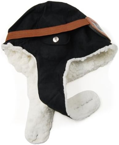 Stretchy Baby Kids Pilot Aviator Helmet Hat Beanie Warm Cashmere Lined
