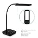 Aglaia Desk Lamp, Dimmable panel lights Eye-Care Table Light with 1-Hour Timer, 6-Level Dimmer, Touch Controland Flexible Neck 7W (Black)
