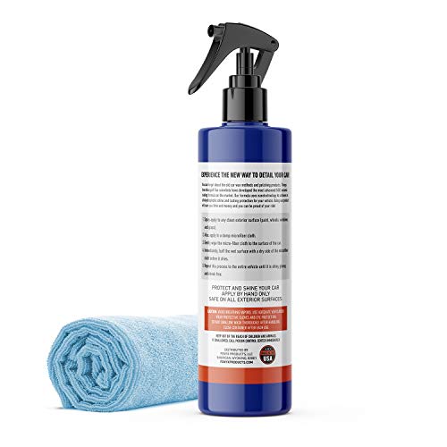Fenyx Products Ceramic Coating for Cars Spray and Microfiber Towel Kit, This New Car Detailing Kit and Car Wax Will Bring Back Your Car's Shine with Ease, Premium Nano Coating Auto Detailing Supplies - Thumbnail 3