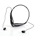 Maze Exclusive BSH4000-BLK Wireless Bluetooth Headset with Microphone For iPhone 6, Samsung, HTC, LG, Nokia, iPad, iPod, PC, PS3 - Black