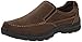 Skechers Men's Braver-Rayland Slip-On Loafer, Dark Brown/Leather, 9 M US