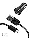 Samsung Galaxy S9 / Galaxy S8 / Note 8 / Fast Charger Type-C 2.0 Cable Kit by Ixir - ( Car Charger + Wall Charger + 2 Type-C Cable ) Fast Charging uses dual voltages for up to 50% faster charging!
