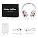 LOBKIN Bluetooth Headphones Over Ear, Stereo Wireless Headset with Microphone, Foldable Wireless and Wired Headphones with TF Card MP3 Mode and FM Radio for iPhone/Samsung/iPad/PC