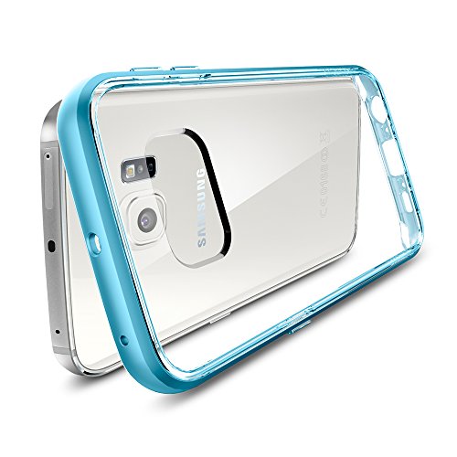 Spigen SGP11527 - Funda para Samsung Galaxy S6 Edge, Claro/Azul - Imagen 7