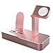 OLEBR Apple Watch Series 3 Stand,iPhone X/8/8Plus7/7Plus/6s/6s Plus Dock,[2 in 1 Charging Dock] Apple Watch Charging Stand, Aluminum Charger Station for iWatch Series 3/2/Series 1/Nike+,iPhone 5 …