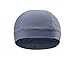 Hihelp 2Packs Skull Cap Quick Dry Sports Sweat Beanie Great Cycling Caps Headband Sweatband for Man Woman (Black & Gray)