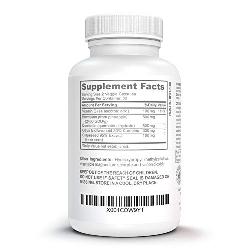 Bromelain & Quercetin Recovery Complex I Post Surgery Recovery I