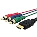 eForCity 435232 5-Feet HDMI to 3 RCA Cable