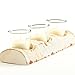 Koyal Wholesale Birch Wedding 10-Inch Birch Log Candle Holder with 3 Glass Candle Holders, Real Wood Log Decor, Holiday Wood Log Candle Holder Centerpiece, Christmas Birch Tree Candle Holder