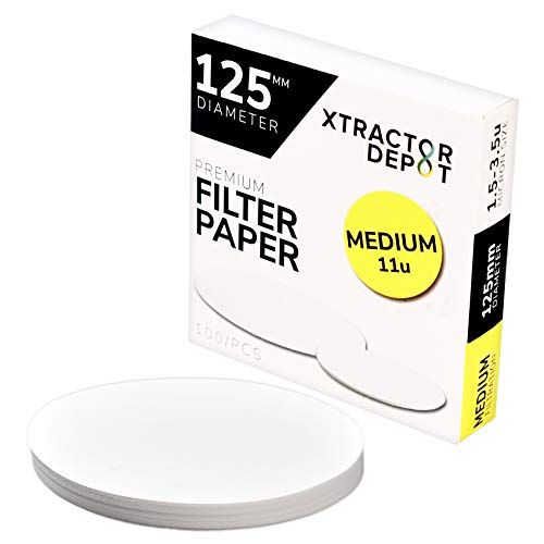 Xtractor Depot 125mm Premium Qualitative Chemistry Lab Filter Paper