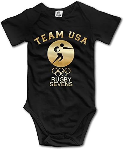 Baby Boys' 2016 Olympic Team USA Rugby-sevens Gold Romper Jumpsuit Bodysuit