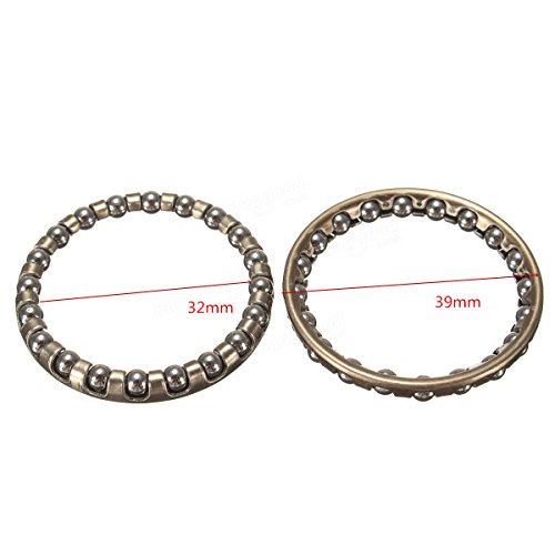 Bike Headset Bearing Bicycle Headset Bearings - 2x Bicycle Bike 1 1/8" Headset Caged Ball Bearing Race Cycling Headset Bearing ( Headset Bearing Set) - Thumbnail 5