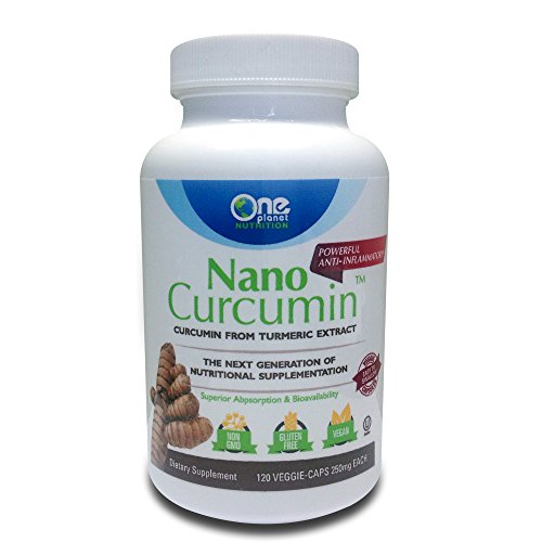 Nano Curcumin - Powerful Anti-inflammatory, Antioxidant, & Pain Reliever - 4 MONTH SUPPLY (120 Capsules)