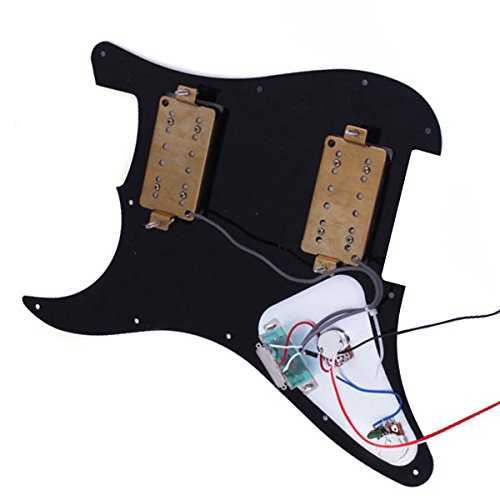BQLZR Black Loaded HH Pickguard Dual Humbuckers for Electric guitar