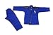 Vector Sports 100% Cotton Pearl Weave Kids Brazillian Jiu Jitsu BJJ Gi Attila Series Kimono Lightweight Preshrunk Fabric with Free White Belt (Blue, K3)