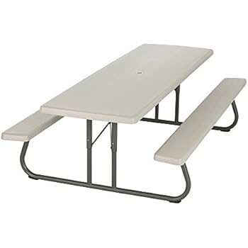 Amazon.com : Lifetime 60030 W-Frame Folding Picnic Table 
