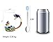 Daycindy Handmade Enamel Rose Teacup Black Tea Cup with Spoon Set (13oz, Rose Blue)