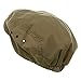 Mega Cap Washed Canvas Golfing Beret IVY Ascot Cabbie Cap Khaki