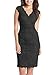 Fantaist Women's Party Sleeveless Waistband Scalloped Floral Lace Cocktail Dress