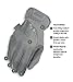 Mechanix Wear: FastFit Tactical Gloves with Elastic Cuff for Secure Fit, Work Gloves with Flexible Grip for Multi-Purpose Use, Durable Touchscreen Capable Safety Gloves for Men (Grey, Medium)