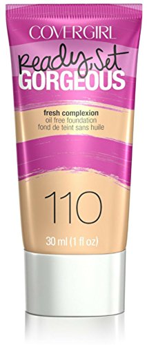 CoverGirl Ready, Set Gorgeous Liquid Makeup Foundation, Creamy Natural [110] 1 oz (Pack of 2)