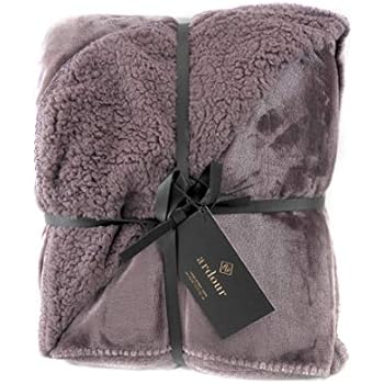 Amazon.com: Home Style Sherpa Throw Luxury Berber Blanket ...