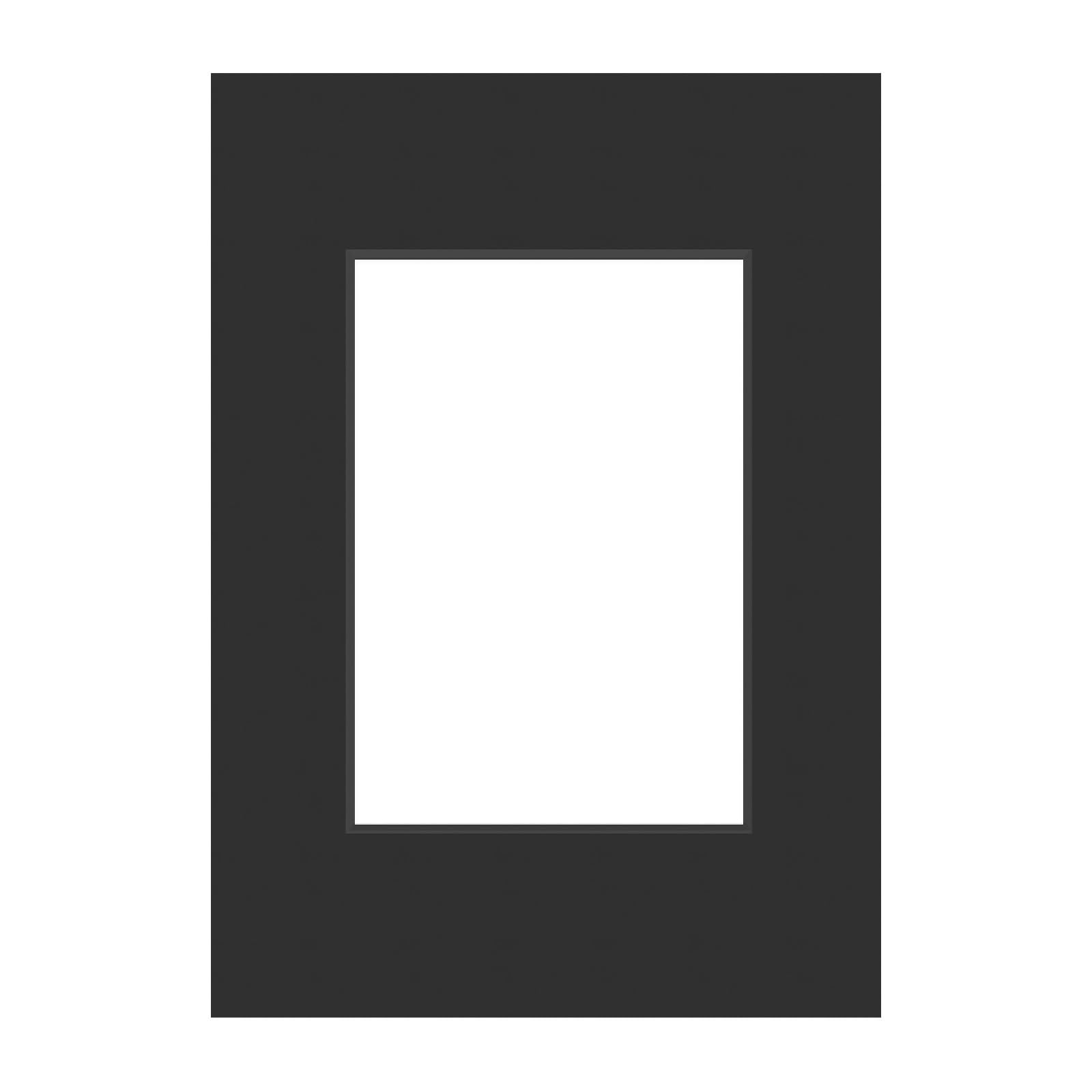 DEHA Design Black Photo Mount A4 (21.0 x 29.7cm) – Acid-Free Archival Board for 13x18 cm Photos and Prints