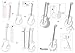Metal Earth Electric Bass Guitar 3D Metal Model Kit Fascinations