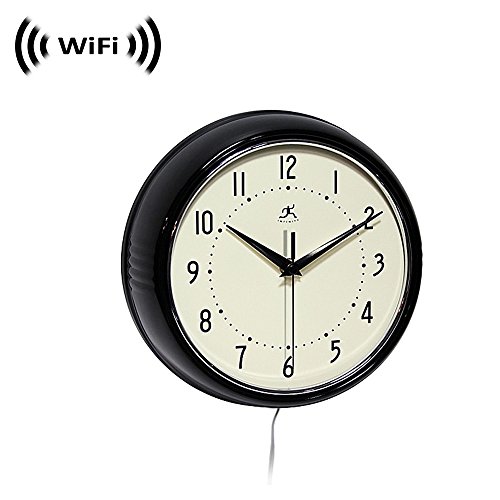 Wireless Spy Camera with WiFi Digital IP Signal, Recording & Remote Internet Access (Camera Hidden in a Wall Clock-Black)