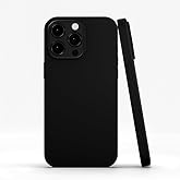 RadEnergy EMF Protection and Anti Radiation Liquid Silicone Shungite Case for iPhones, 5G Shield Reduction, Lightweight Protective Back Cover (Black, 17 Pro)