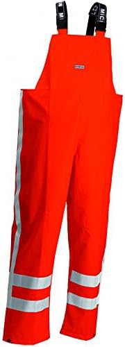 Lyngsoe LR79-RWS-05-4XL Microflex rain bib Trousers Size 4XL in hi-viz Orange